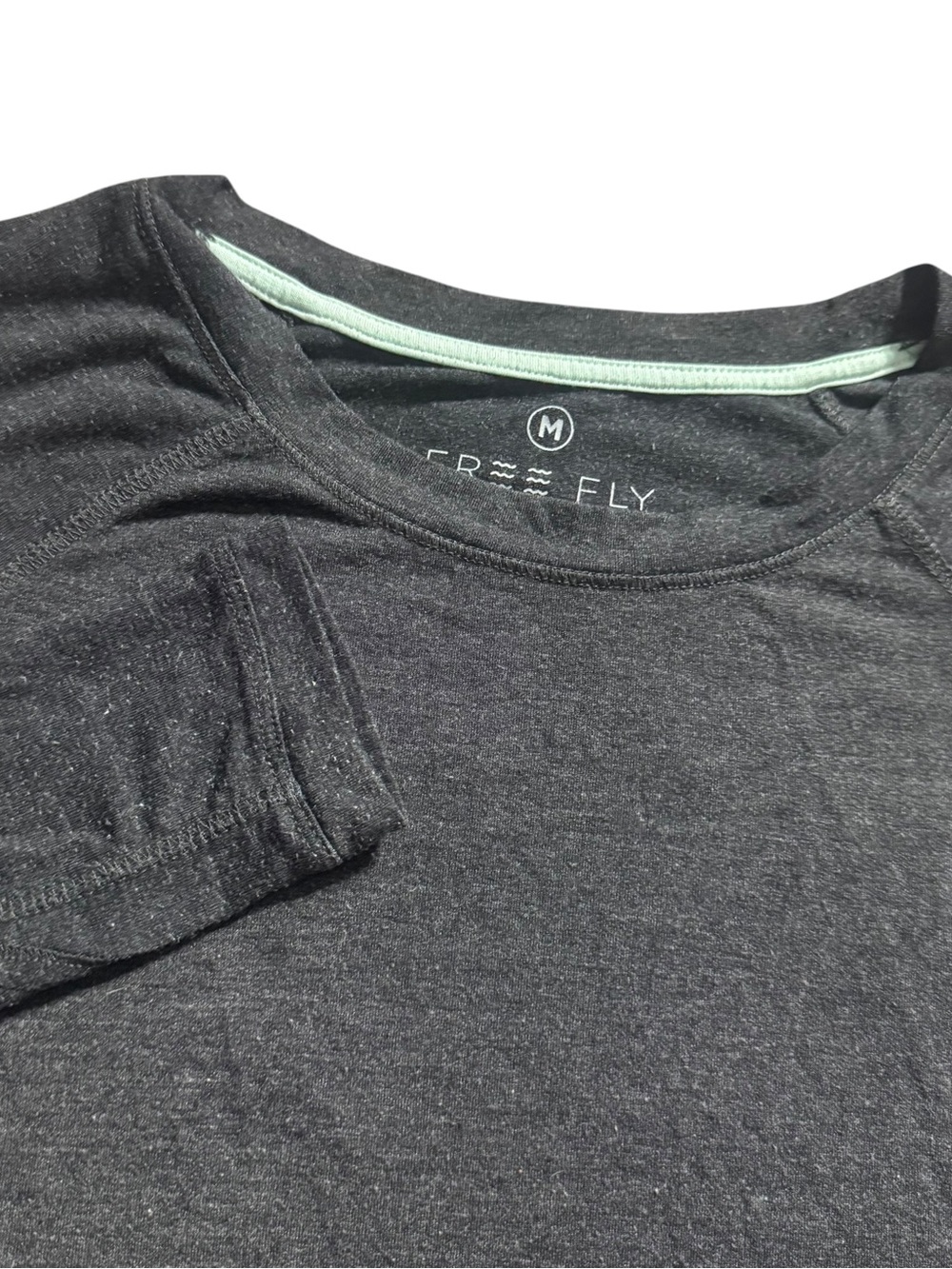 Free Fly Performance Bamboo Womens Size Medium Athletic Fit Long Sleeve Black